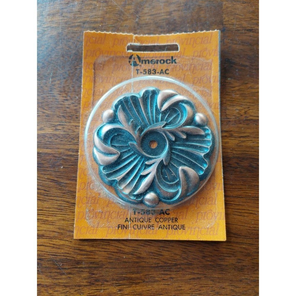 Amerock Vintage Backplate Provincial Art Noveau MCM NoS Unopened T-583-AC 2 3/4